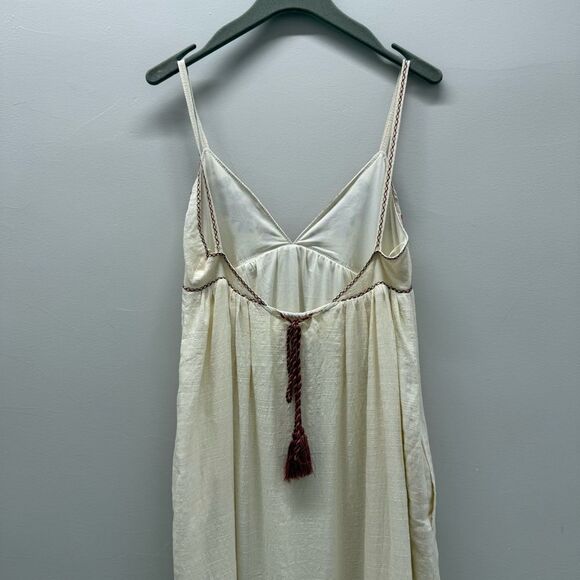 Max Studio Cream Maxi Dress with Red Floral Accents 💘 - Picture 7 of 7